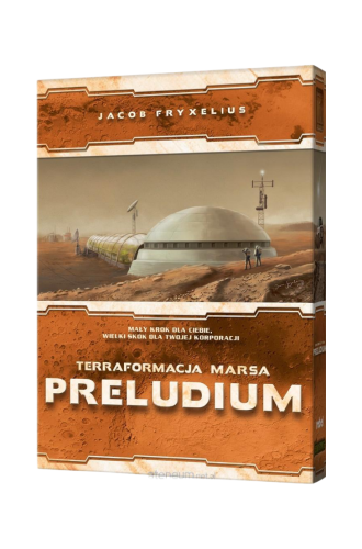 Terraformacja Marsa: Preludium – dodatek do strategicznej gry planszowej Rebel, pudełko