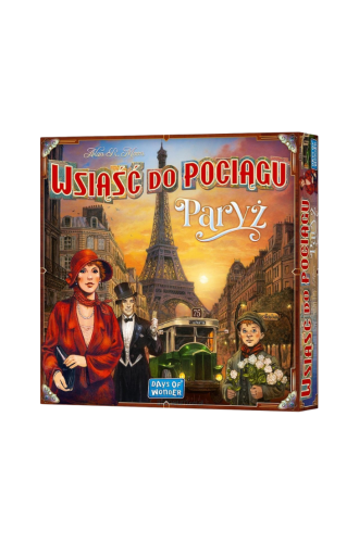 Wsiąść do Pociągu: Paryż – rodzinna gra planszowa dla 2–4 osób, Rebel