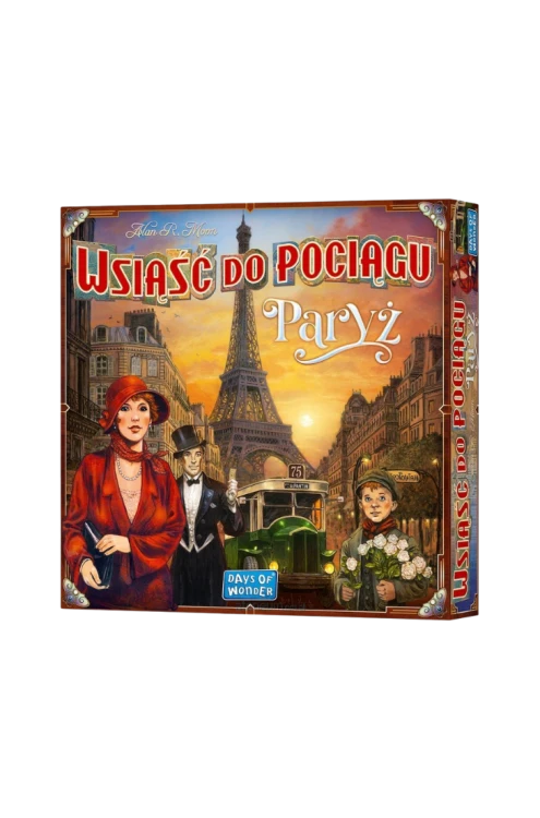 Wsiąść do Pociągu: Paryż – rodzinna gra planszowa dla 2–4 osób, Rebel