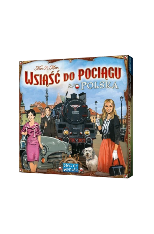 Wsiąść do Pociągu: Polska – dodatek do gry planszowej Rebel, mapa Polski