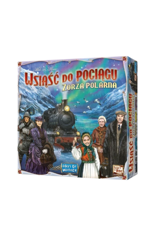 Wsiąść do Pociągu: Zorza polarna – rodzinna gra planszowa dla 2–5 osób, Rebel
