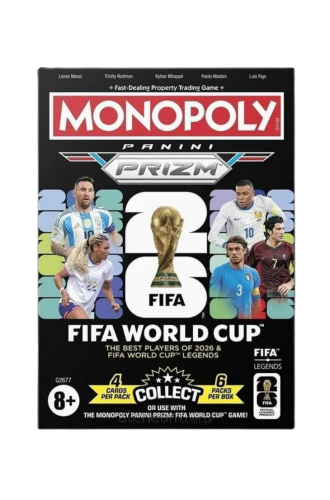 Monopoly FIFA World Cup Booster – 24 karty kolekcjonerskie Panini Prizm, Hasbro