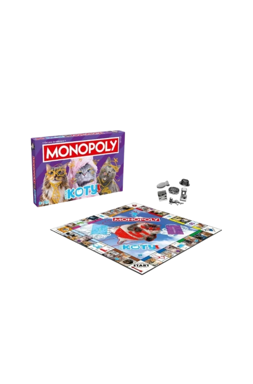 Monopoly Koty 2025 – rodzinna gra planszowa dla miłośników kotów, Winning Moves