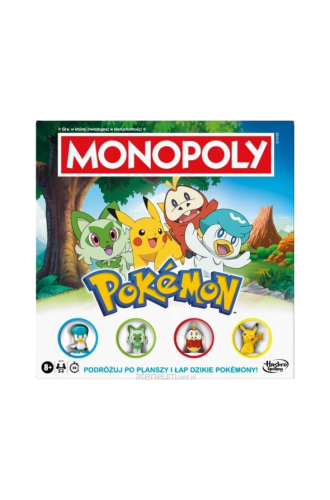 Monopoly Pokémon – rodzinna gra planszowa z Pikachu dla 2–4 osób, Hasbro