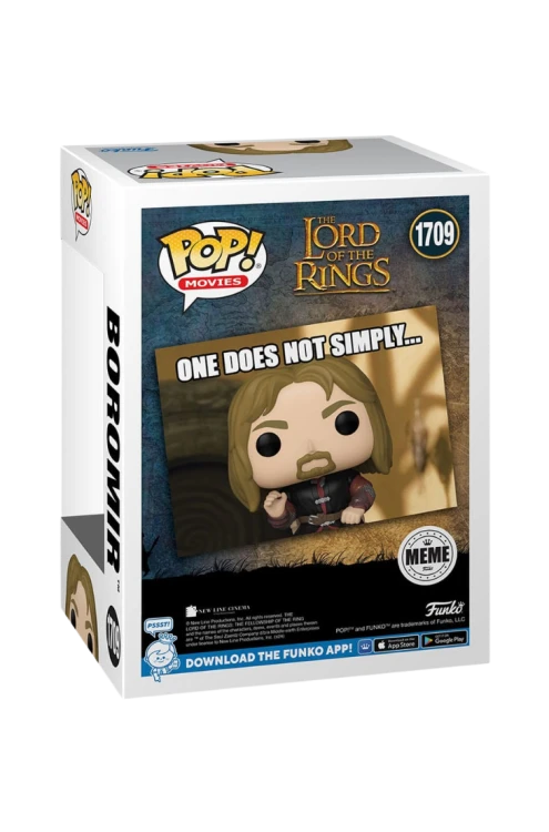 Funko POP! Boromir Meme #1709 – figurka Władca Pierścieni One Does Not Simply, Funko, pudełko tył
