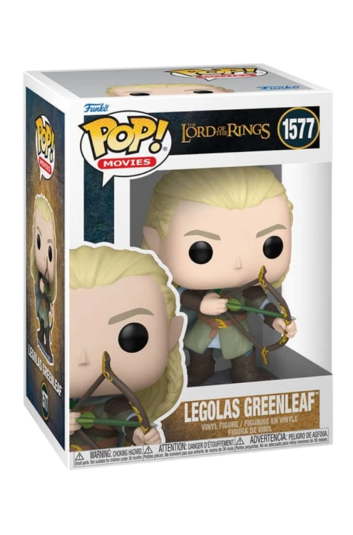 Funko POP! Legolas Greenleaf #1577 – figurka Władca Pierścieni z łukiem i strzałą, Funko Movies, pudełko
