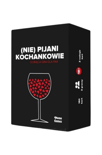 Memo Games PL (Nie) pijani kochankowie – gra karciana dla par 18+, 180 pytań i zadań