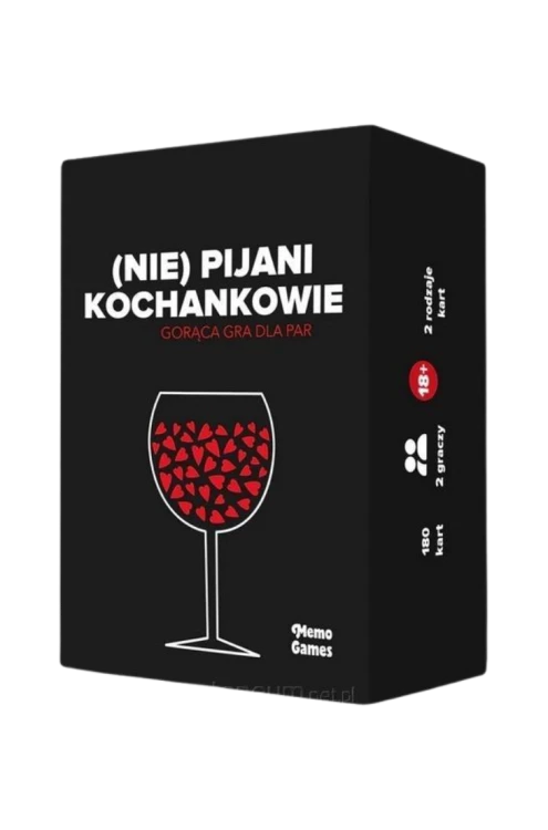 Memo Games PL (Nie) pijani kochankowie – gra karciana dla par 18+, 180 pytań i zadań