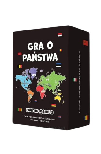 Gra o Państwa Memo Games PL – edukacyjna gra karciana o geografii, flagach i stolicach świata, 194 karty