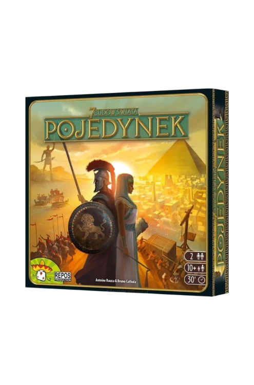7 Cudów Świata: Pojedynek Rebel – strategiczna gra planszowa dla 2 osób o rozwoju starożytnych cywilizacji, kod producenta 7DU-PL01.