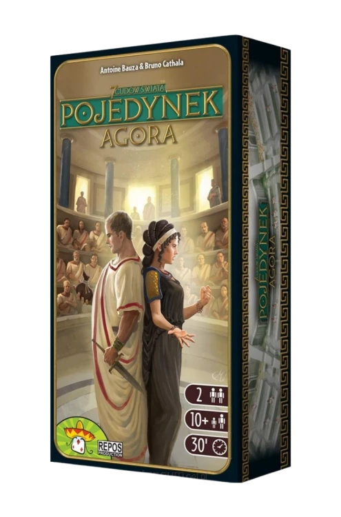 7 Cudów Świata: Pojedynek – Agora Rebel – dodatek do gry strategicznej dla 2 osób z senatorami, spiskami i planszą Senatu, kod 7DAG-PL01.