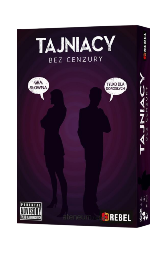 Tajniacy Bez Cenzury Rebel – imprezowa gra słowna 18+ dla 4–8 graczy, 400 kryptonimów i dwuznaczne skojarzenia, EAN 5902650610835.