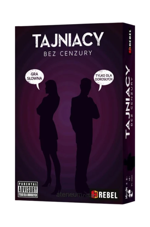 Tajniacy Bez Cenzury Rebel – imprezowa gra słowna 18+ dla 4–8 graczy, 400 kryptonimów i dwuznaczne skojarzenia, EAN 5902650610835.