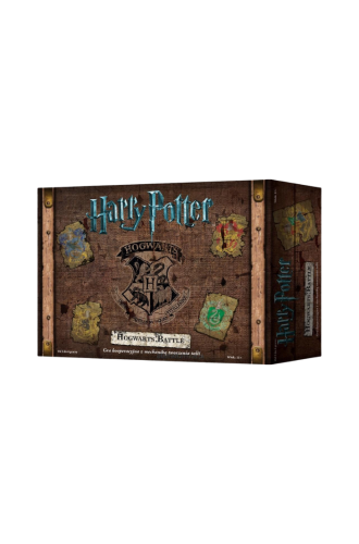 Harry Potter: Hogwarts Battle edycja polska Rebel – kooperacyjna gra karciana o obronie Hogwartu dla 2–4 graczy, kod USAHB01PL.
