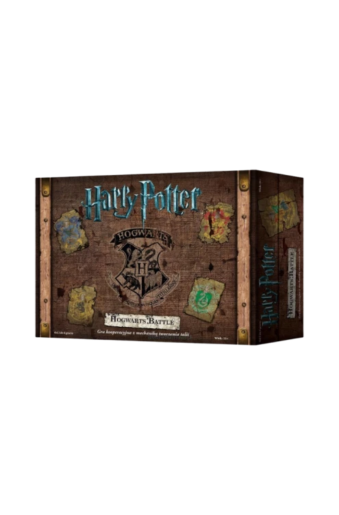 Harry Potter: Hogwarts Battle edycja polska Rebel – kooperacyjna gra karciana o obronie Hogwartu dla 2–4 graczy, kod USAHB01PL.