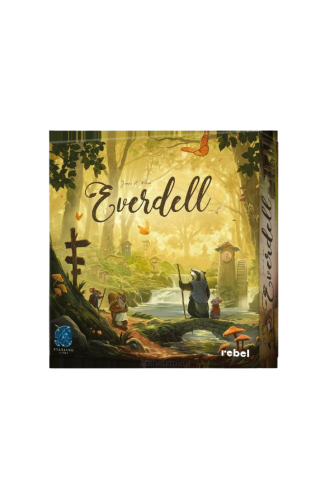 Everdell edycja polska Rebel – strategiczna gra planszowa o budowaniu leśnego miasta dla 1–4 graczy, EAN 5902650613492.