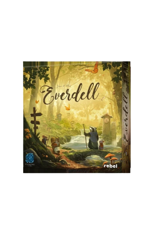 Everdell edycja polska Rebel – strategiczna gra planszowa o budowaniu leśnego miasta dla 1–4 graczy, EAN 5902650613492.